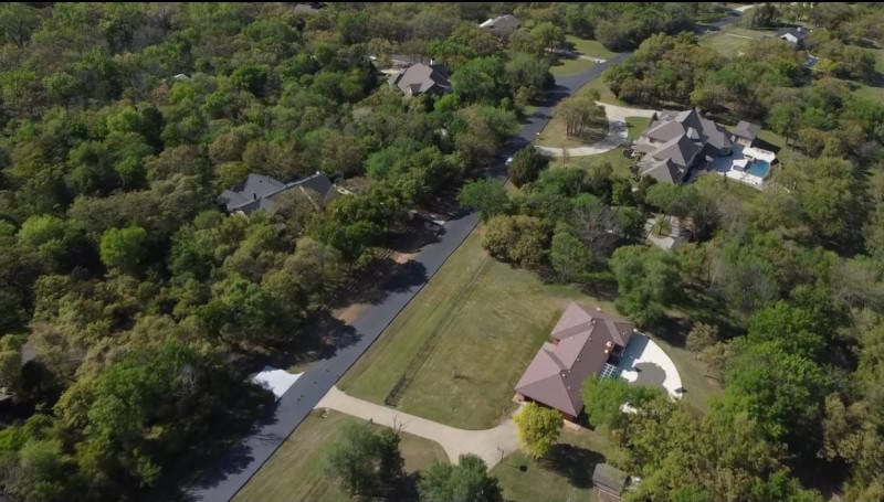 Aerial view of Timberlake estates